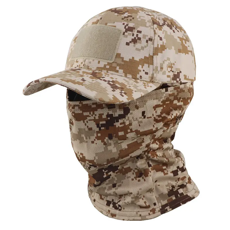 Cross-Border Camouflage Baseball Cap Hood Set Outdoor Mountaineering Hat Fishing Sun Protection Breathable Sun Hat Quick-Drying Peaked Cap - Image 16