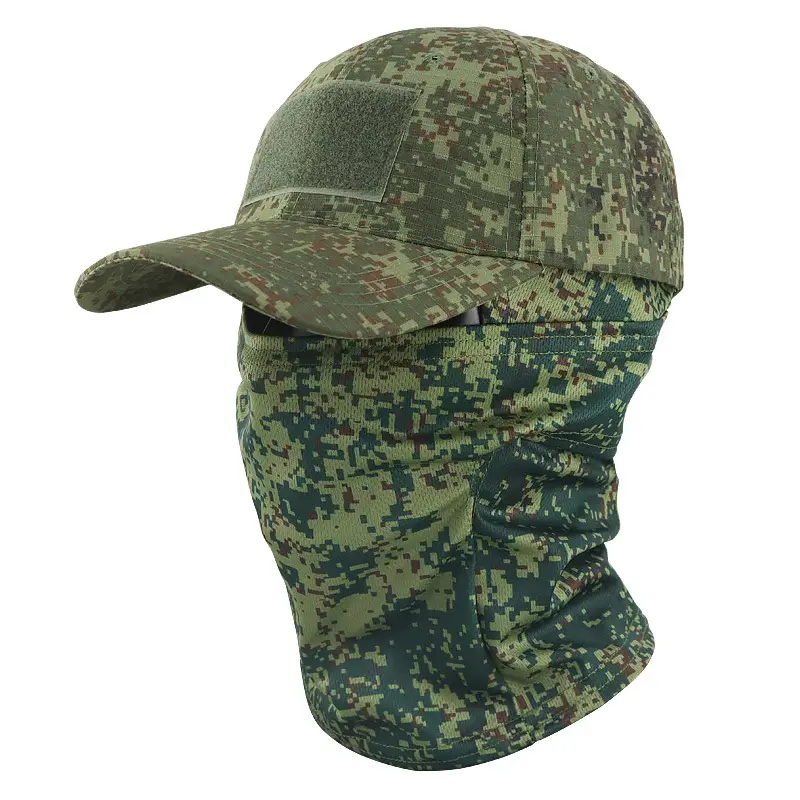 Cross-Border Camouflage Baseball Cap Hood Set Outdoor Mountaineering Hat Fishing Sun Protection Breathable Sun Hat Quick-Drying Peaked Cap - Image 5