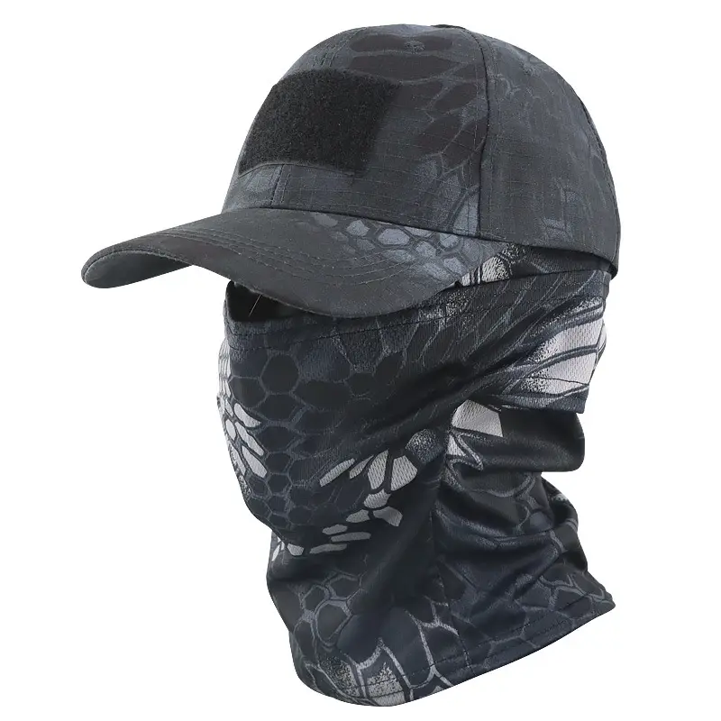 Cross-Border Camouflage Baseball Cap Hood Set Outdoor Mountaineering Hat Fishing Sun Protection Breathable Sun Hat Quick-Drying Peaked Cap - Image 6