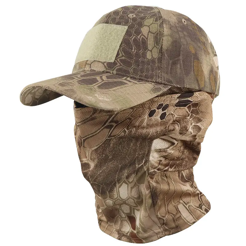 Cross-Border Camouflage Baseball Cap Hood Set Outdoor Mountaineering Hat Fishing Sun Protection Breathable Sun Hat Quick-Drying Peaked Cap - Image 7