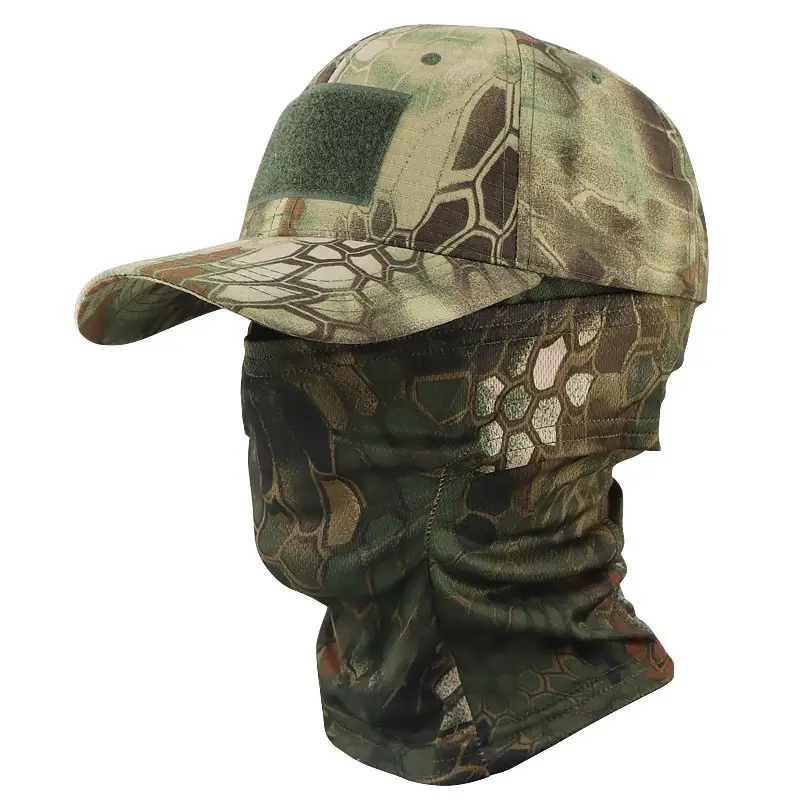 Cross-Border Camouflage Baseball Cap Hood Set Outdoor Mountaineering Hat Fishing Sun Protection Breathable Sun Hat Quick-Drying Peaked Cap - Image 8