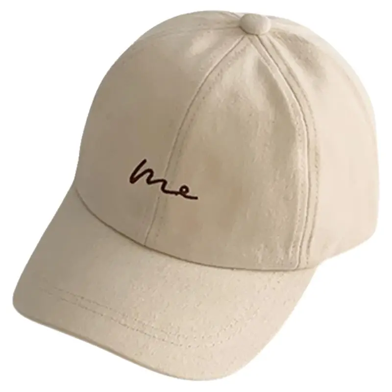 Korean Kids Baseball Caps Brown White Black - Image 11