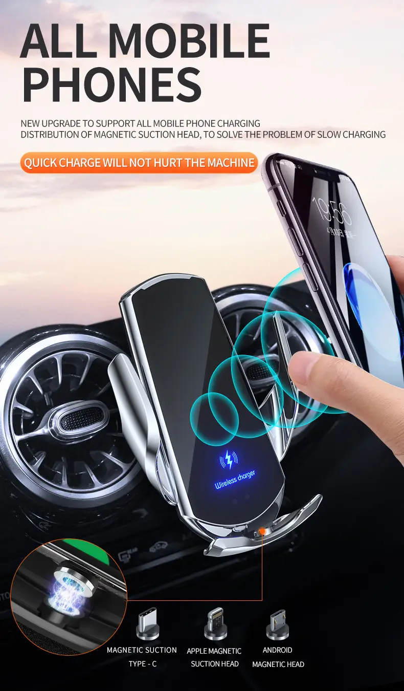 Wireless Charger Phone Holder 15W Fast Charging Magnetic — feature 10