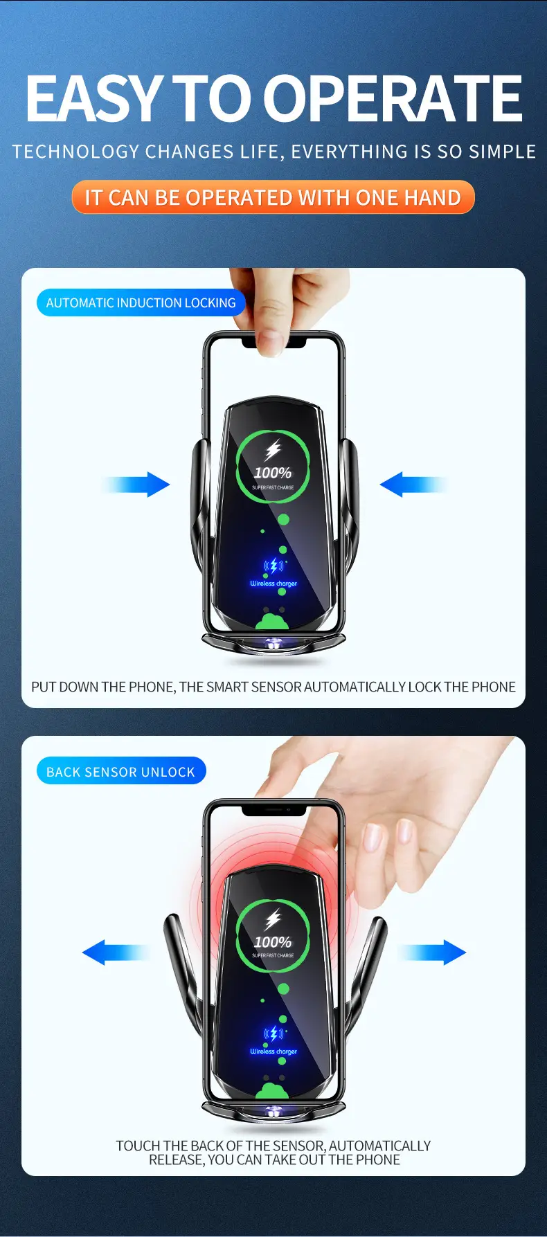 Wireless Charger Phone Holder 15W Fast Charging Magnetic — feature 11