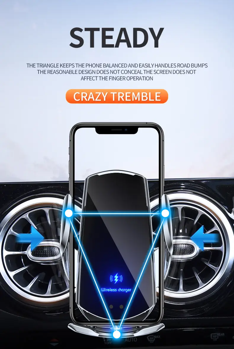 Wireless Charger Phone Holder 15W Fast Charging Magnetic — feature 12