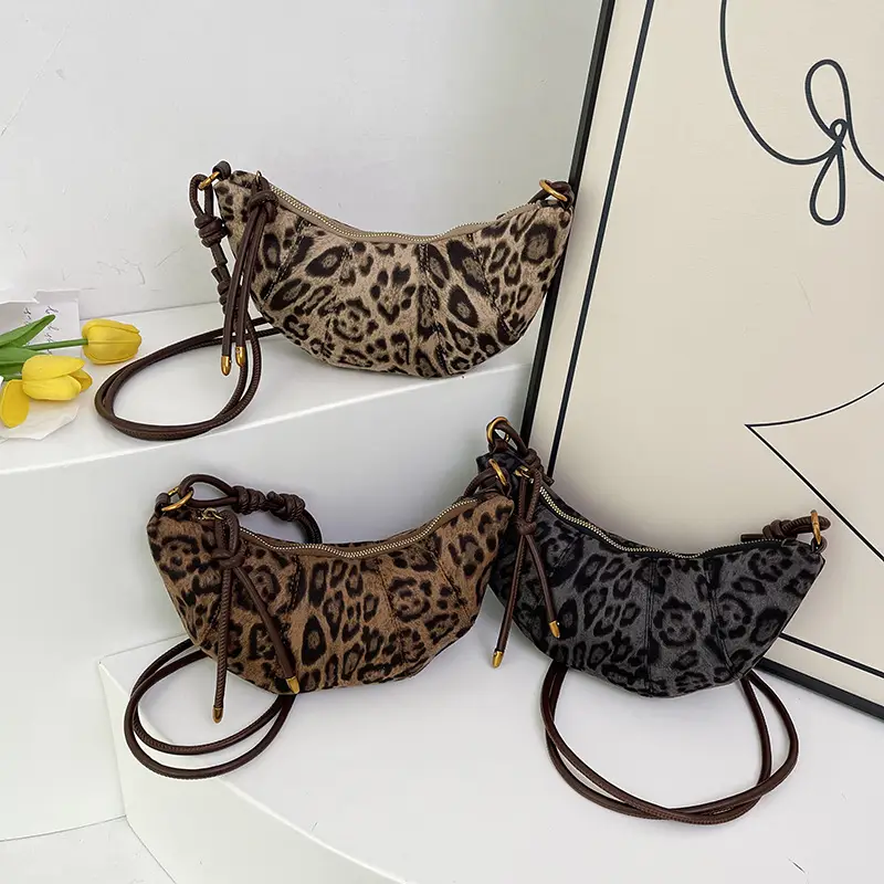 Leopard Print Crossbody Bag for Women Hot Girl Fashion