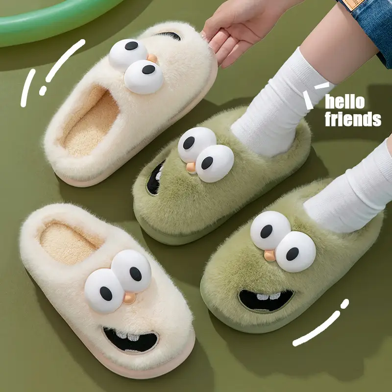 Cotton Slippers Men's Autumn and Winter 2025 New Indoor Home Household Non-Slip Thick Sole Warm Plush Cotton Slippers Winter — feature 7