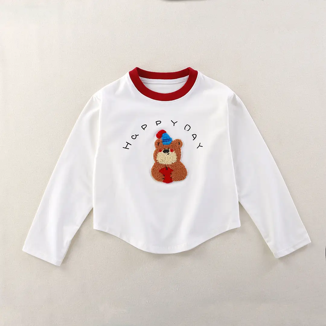 Girls Red Hello Sweet Long Sleeve Sweatshirt 2025