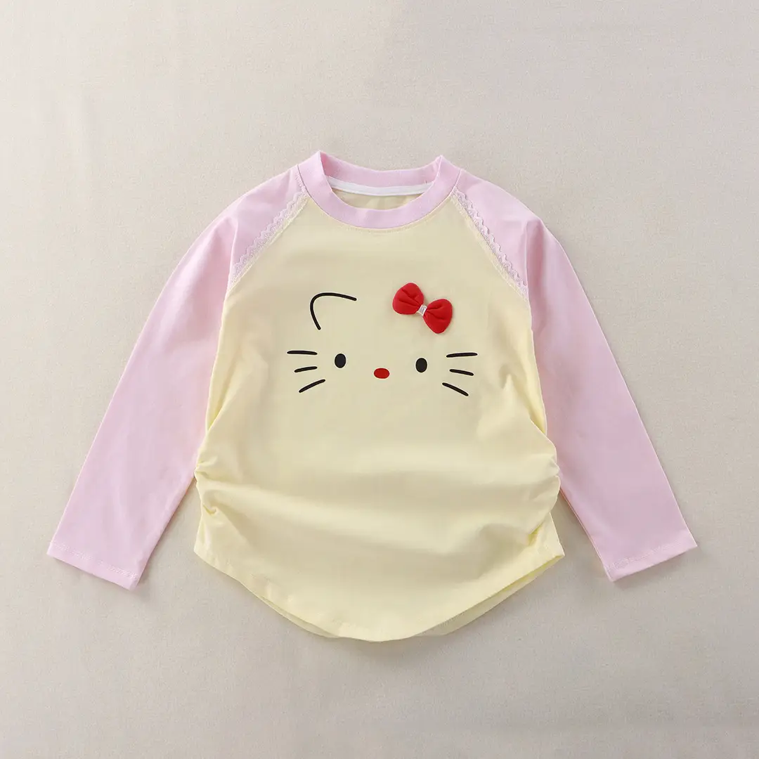 Girls Red Hello Sweet Long Sleeve Sweatshirt 2025