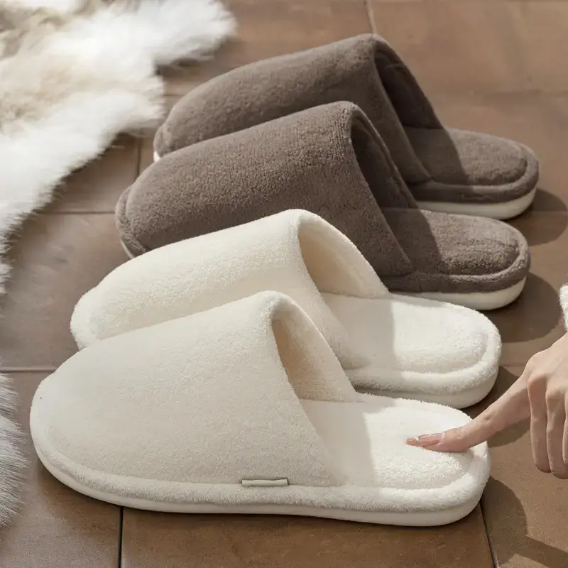 Autumn Winter Cotton Floor Slippers for Men