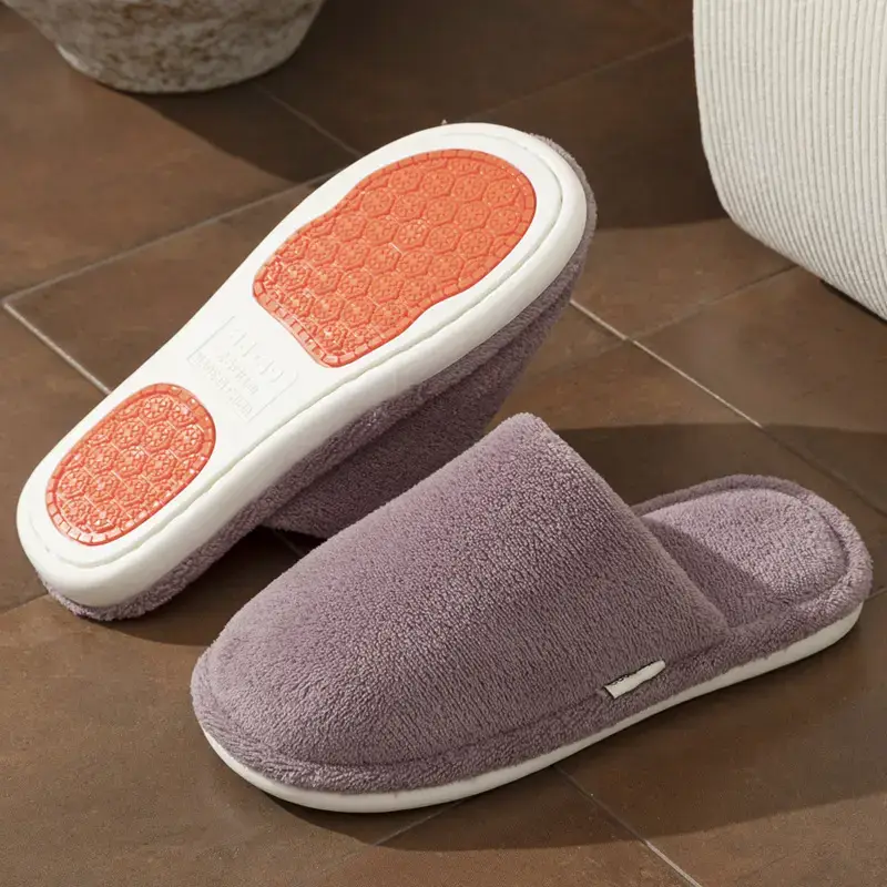 Autumn Winter Cotton Floor Slippers for Men