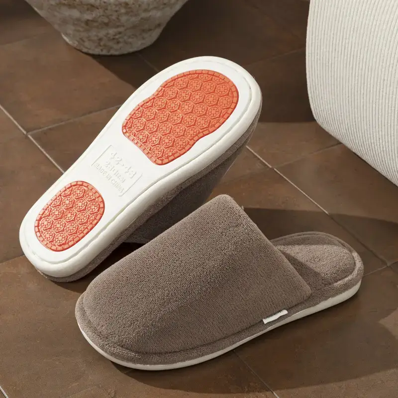 Autumn Winter Cotton Floor Slippers for Men