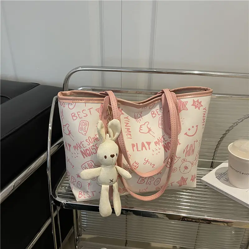 Printed Fashion Commuter Large Capacity 2025 New Stylish Shoulder Tote Bag - Image 6