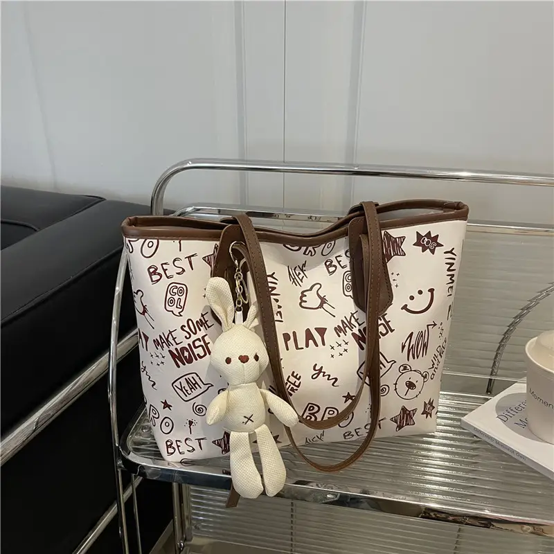 Printed Fashion Commuter Large Capacity 2025 New Stylish Shoulder Tote Bag - Image 7