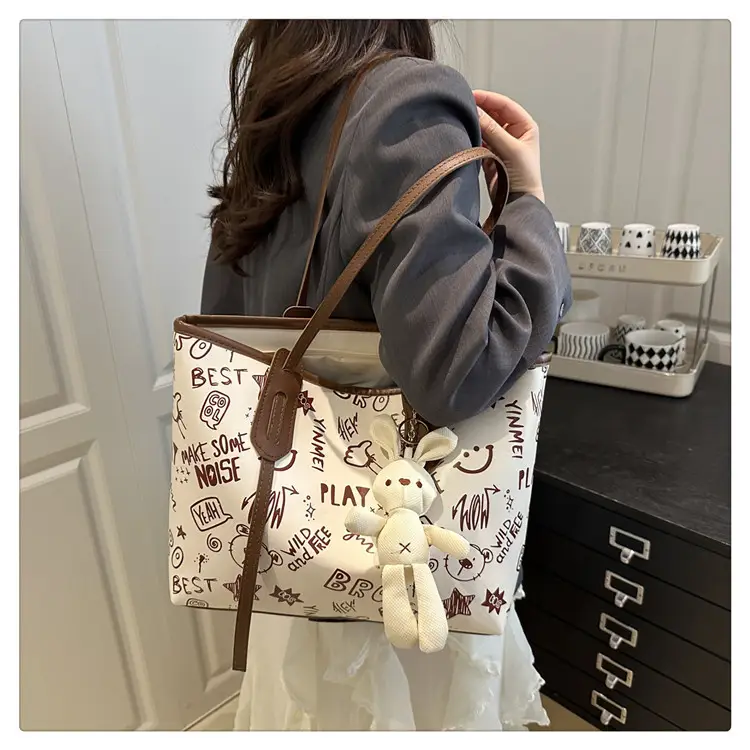 Printed Fashion Commuter Large Capacity 2025 New Stylish Shoulder Tote Bag — feature 11