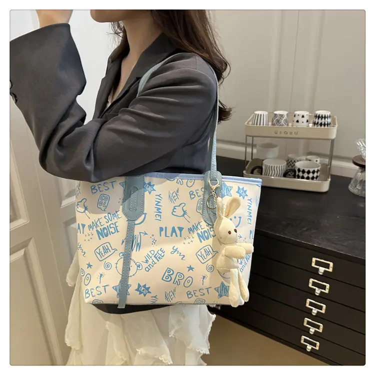 Printed Fashion Commuter Large Capacity 2025 New Stylish Shoulder Tote Bag — feature 15