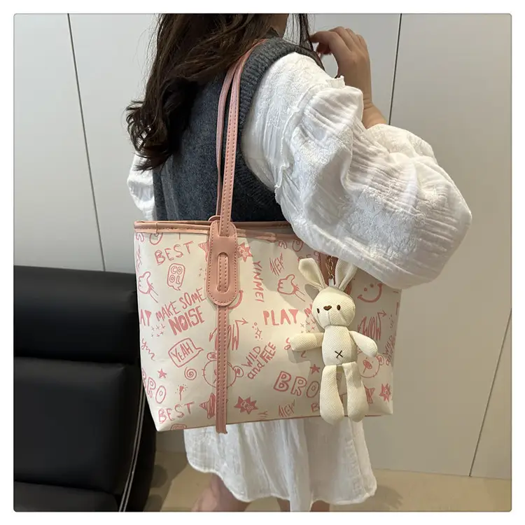 Printed Fashion Commuter Large Capacity 2025 New Stylish Shoulder Tote Bag — feature 16