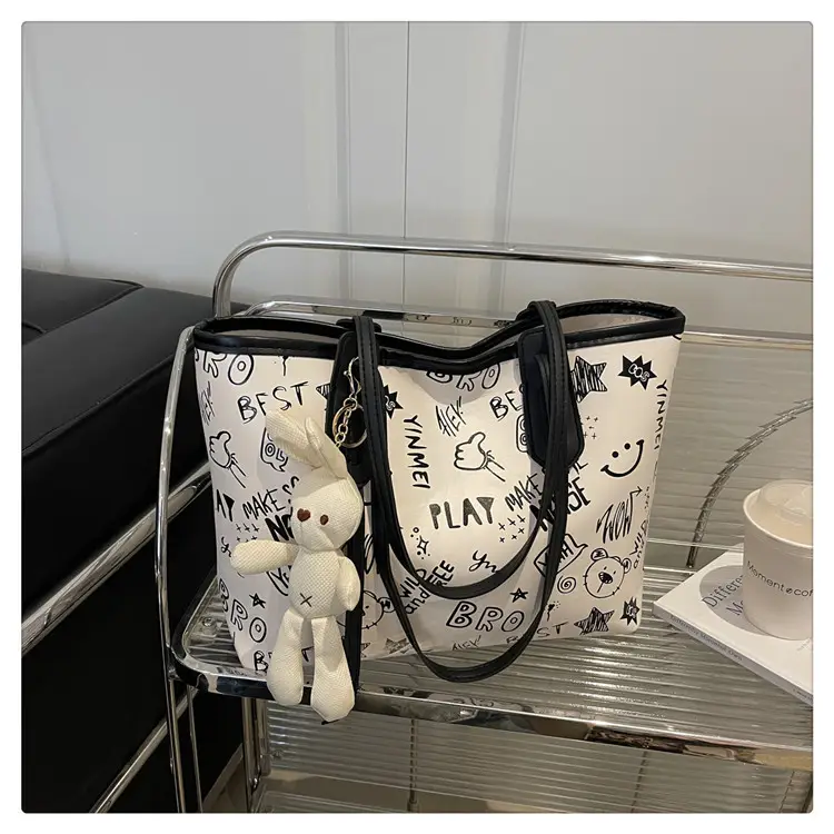 Printed Fashion Commuter Large Capacity 2025 New Stylish Shoulder Tote Bag — feature 25