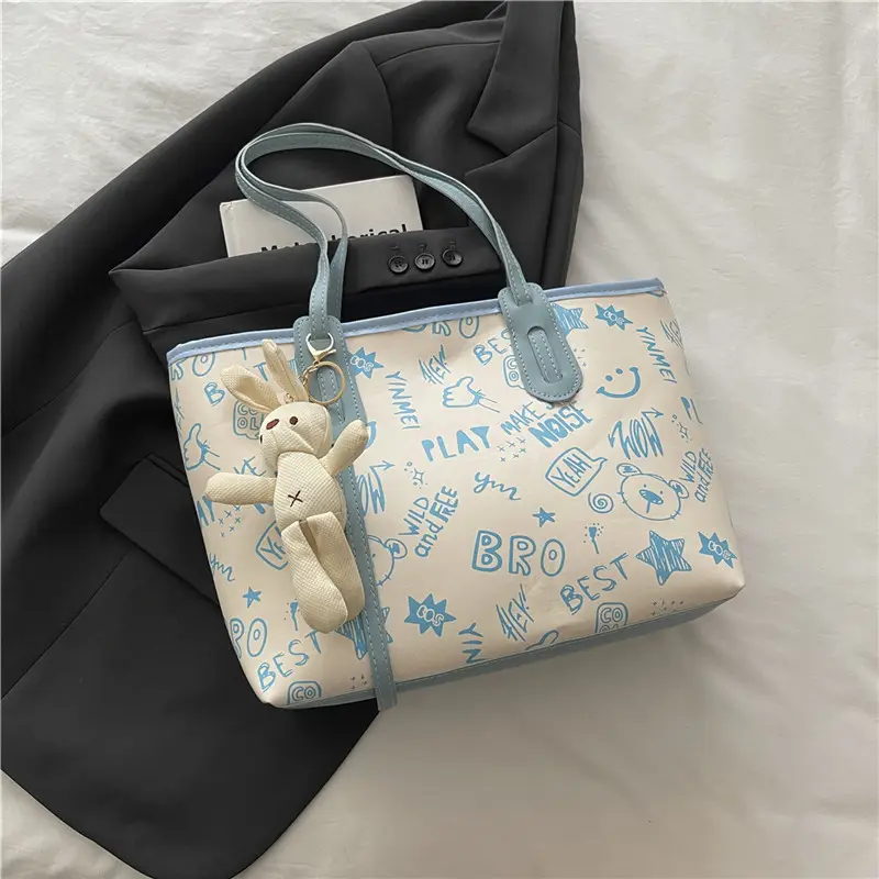 Printed Fashion Commuter Large Capacity 2025 New Stylish Shoulder Tote Bag - Image 4