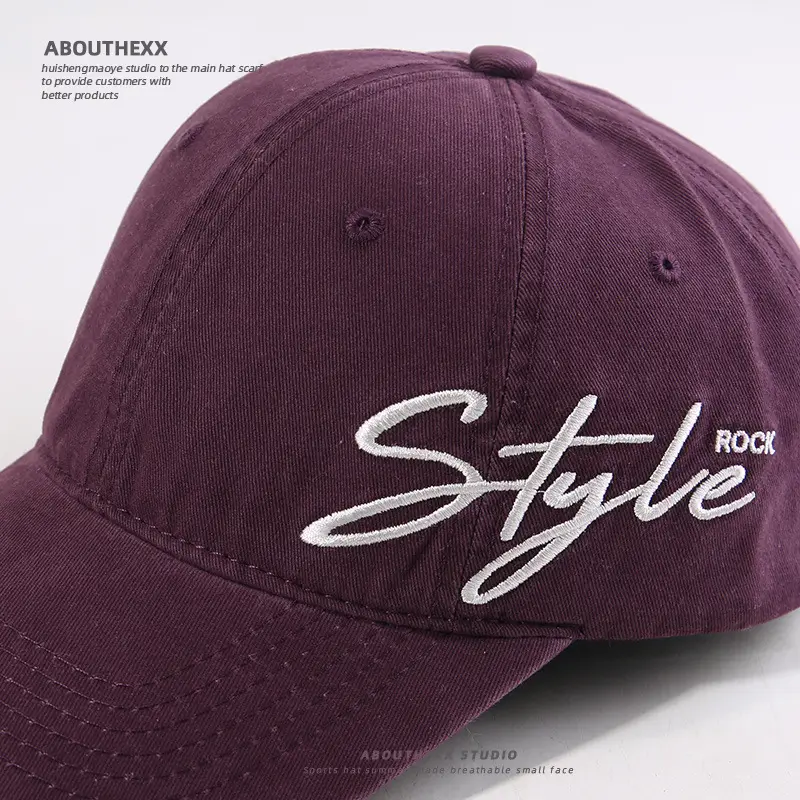 Women Wash Letter Embroidery Cap 2025 Spring Summer - Image 9