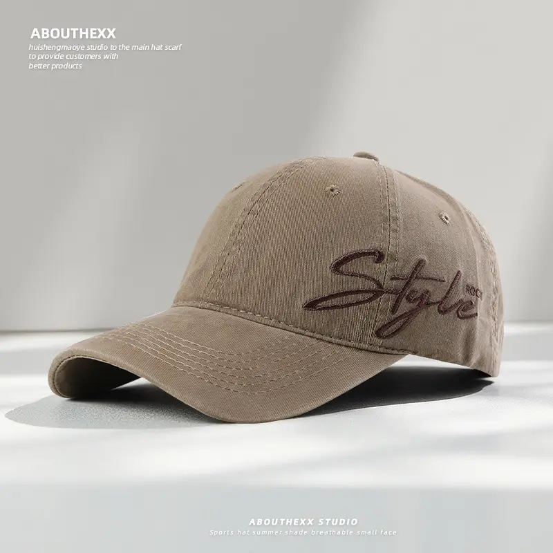 Women Wash Letter Embroidery Cap 2025 Spring Summer — feature 5