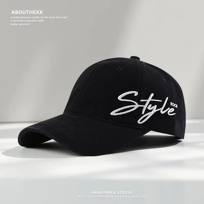 Women Wash Letter Embroidery Cap 2025 Spring Summer - Image 2
