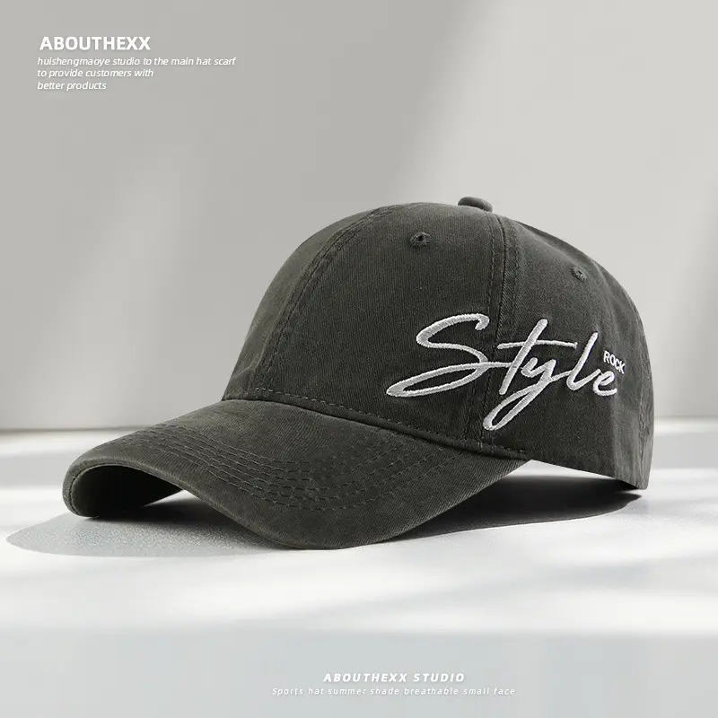 Women Wash Letter Embroidery Cap 2025 Spring Summer - Image 6