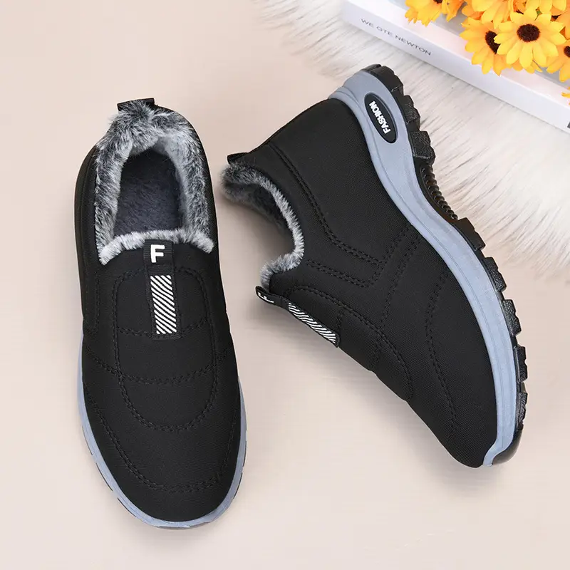 Winter Warm Slip-On Snow Boots for Women, Cotton-Lined, Thickened, Soft-Soled Cotton Boots for Middle-Aged and Elderly Women in Winter — feature 10
