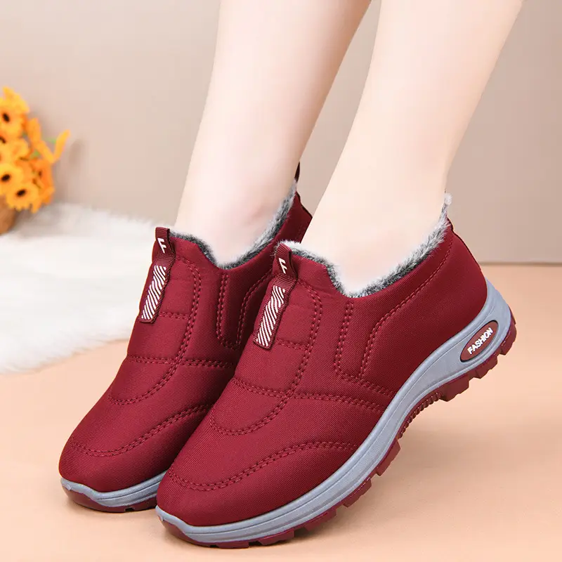 Winter Warm Slip-On Snow Boots for Women, Cotton-Lined, Thickened, Soft-Soled Cotton Boots for Middle-Aged and Elderly Women in Winter — feature 13