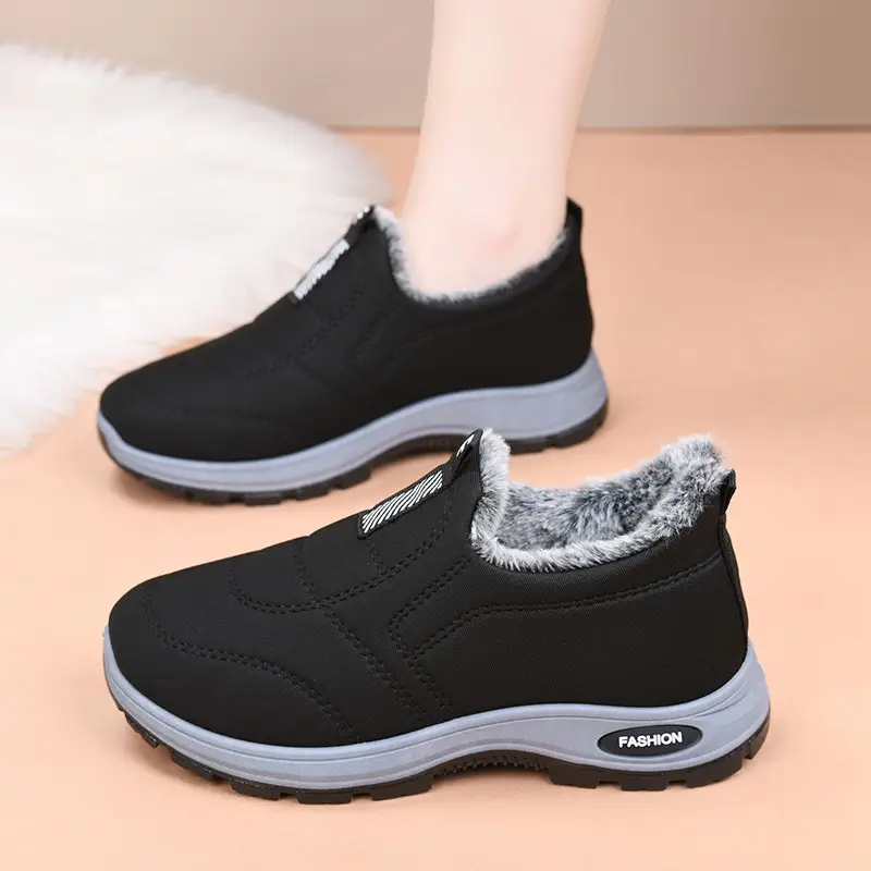 Winter Warm Slip-On Snow Boots for Women, Cotton-Lined, Thickened, Soft-Soled Cotton Boots for Middle-Aged and Elderly Women in Winter — feature 15