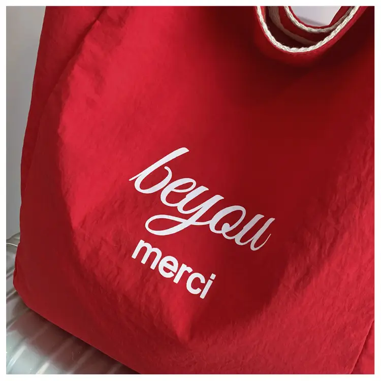 Blue Striped Lazy Style Large Tote Bag — feature 5