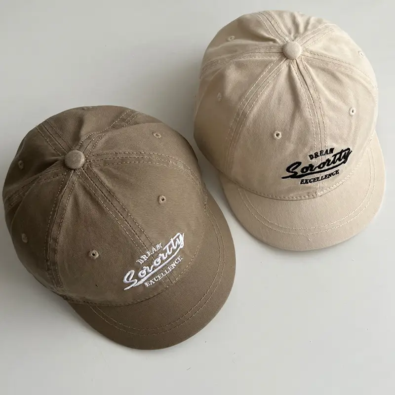 American Style Green Baseball Cap for Women Summer Retro Duckbill Cap for Men — feature 9