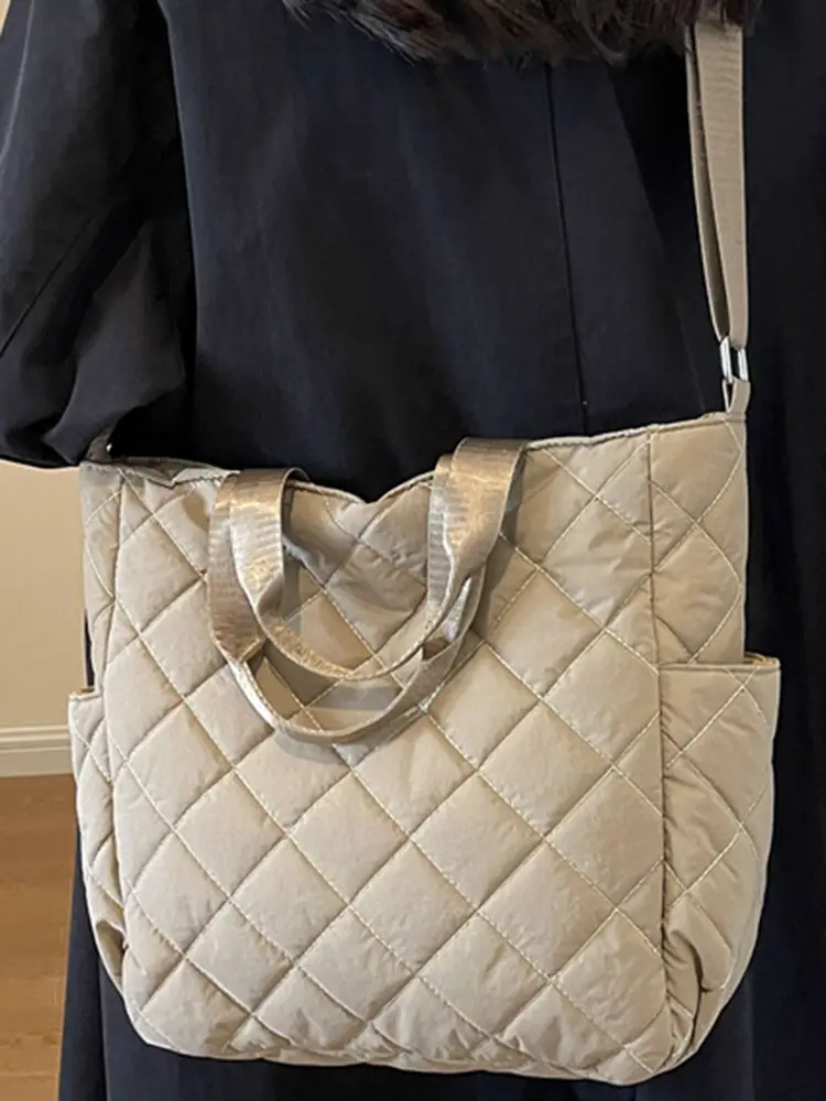 Japanese-Style Quilted Shoulder Bag for Women - Image 10