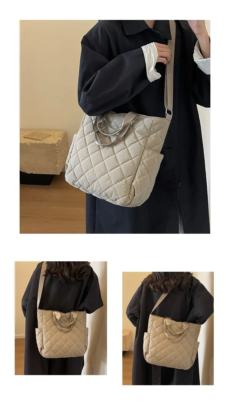 Japanese-Style Quilted Shoulder Bag for Women — feature 10