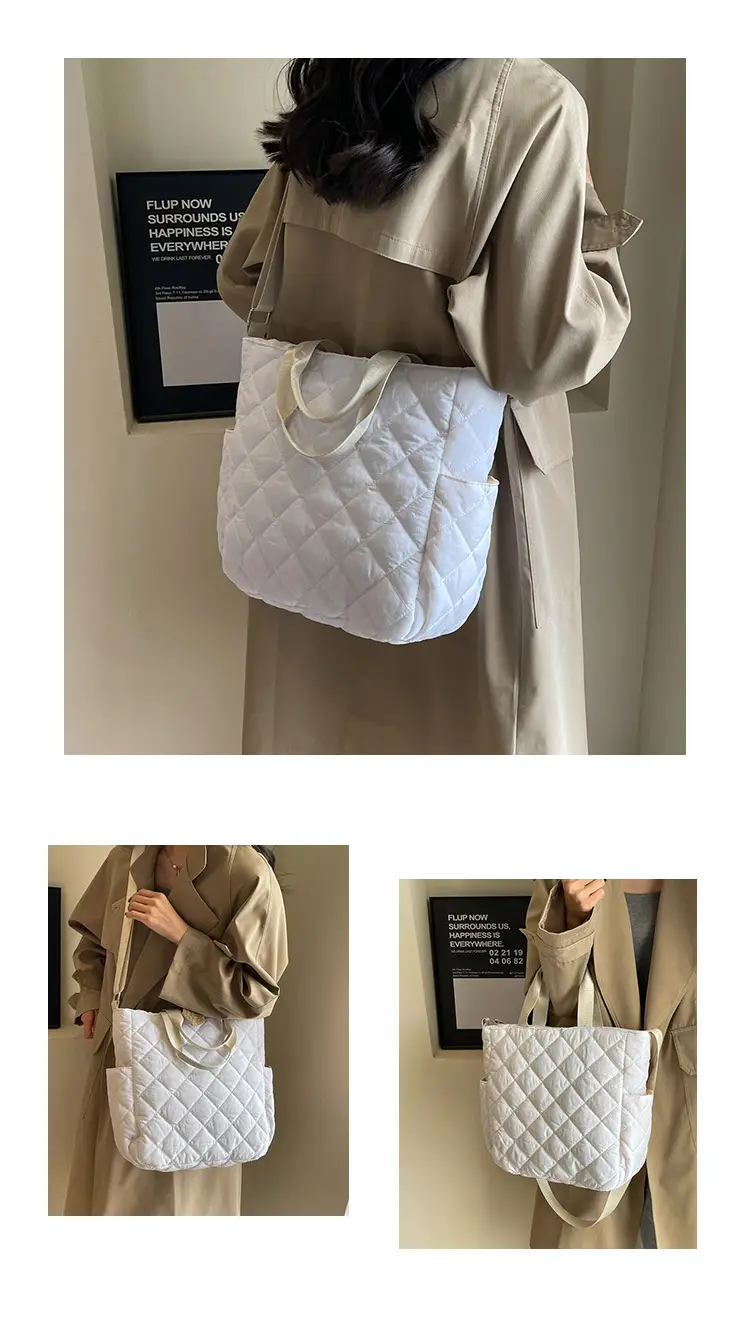 Japanese-Style Quilted Shoulder Bag for Women — feature 12