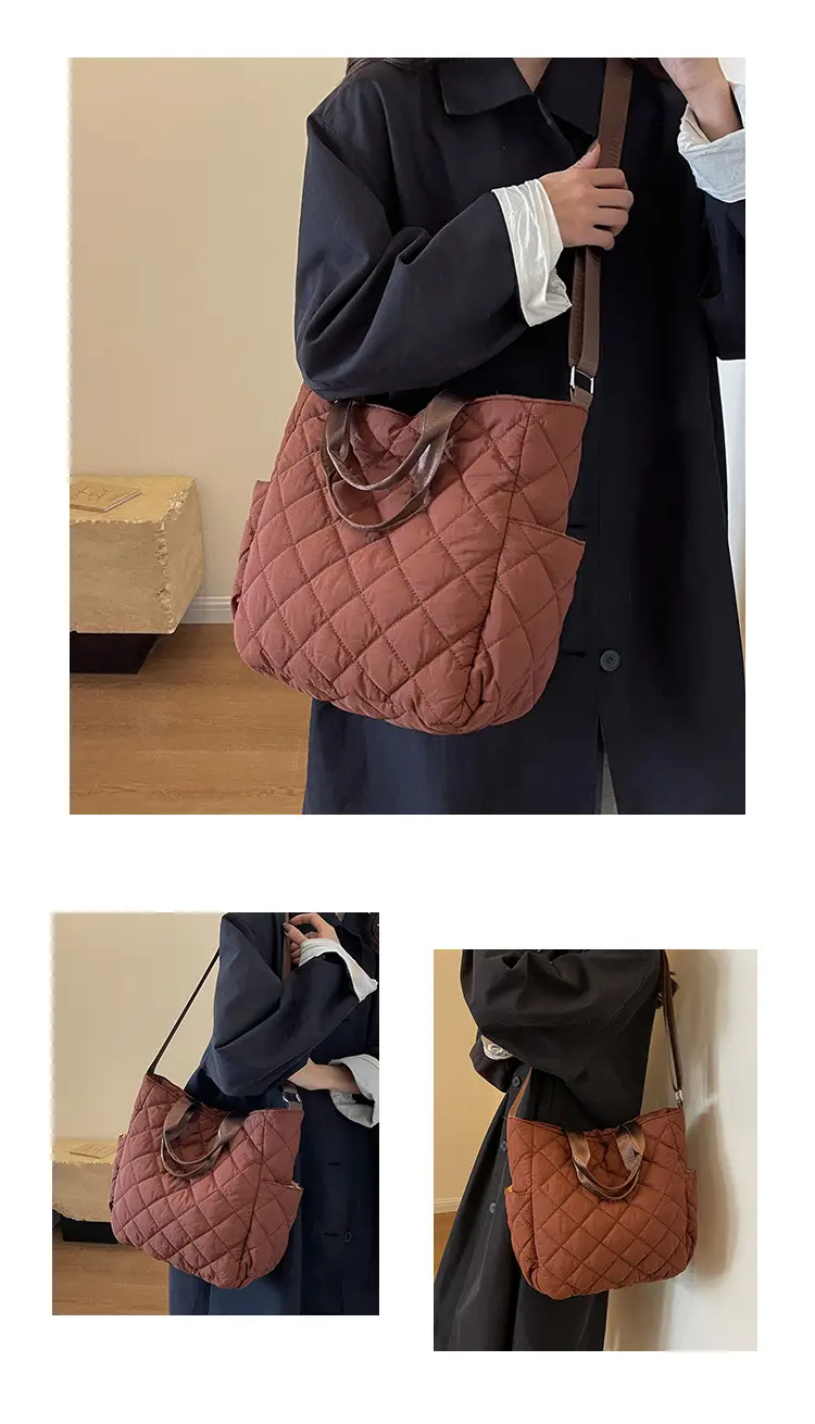 Japanese-Style Quilted Shoulder Bag for Women — feature 13
