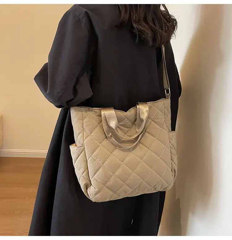 Japanese-Style Quilted Shoulder Bag for Women — feature 16