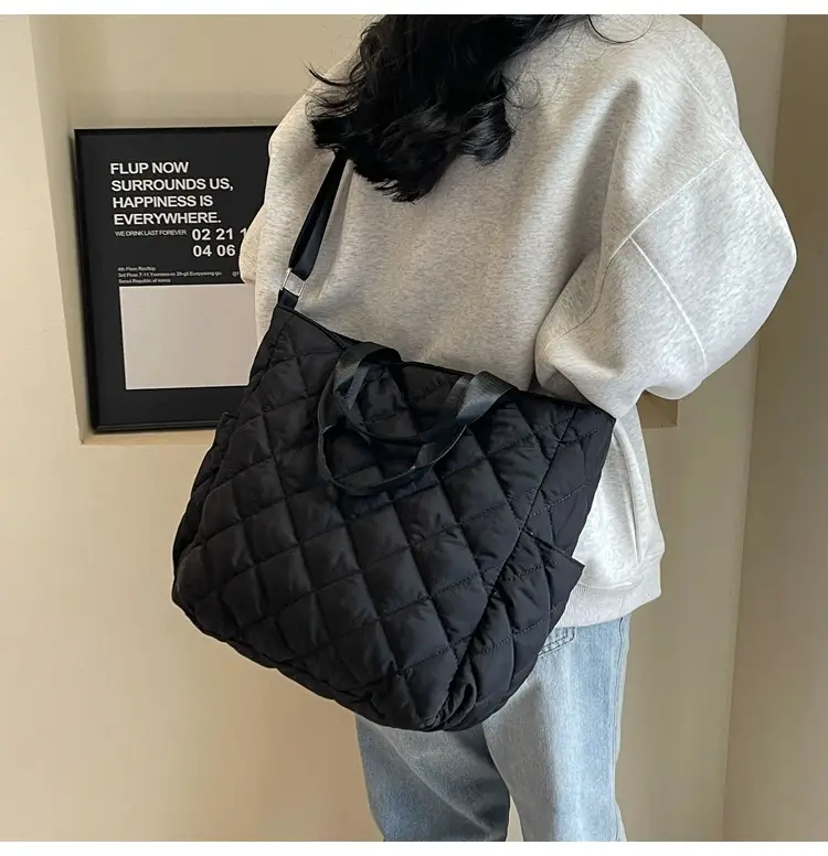 Japanese-Style Quilted Shoulder Bag for Women — feature 17