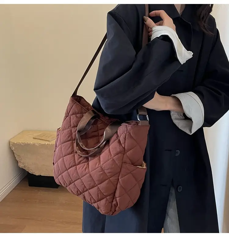 Japanese-Style Quilted Shoulder Bag for Women — feature 24