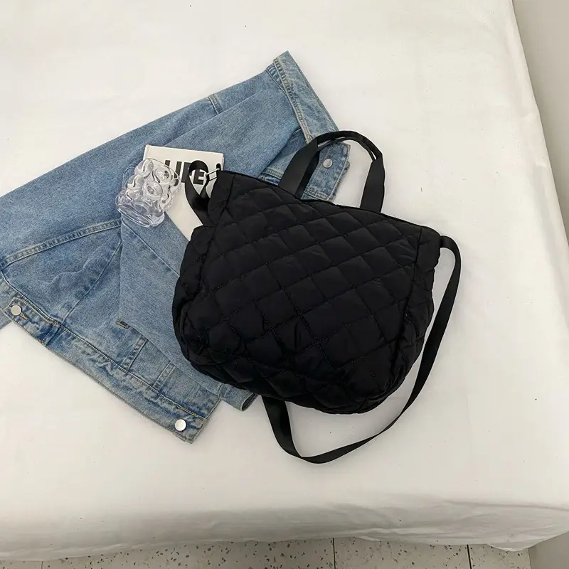 Japanese-Style Quilted Shoulder Bag for Women - Image 5