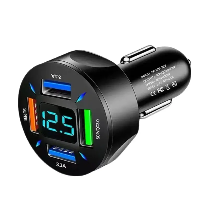 160W Car Charger with USB-C & Type-C Flash Charging Plug - Image 6