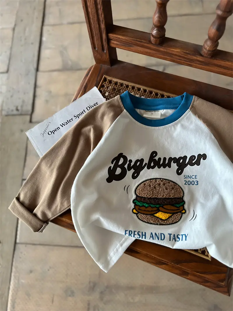 Little Bear Long Sleeve T-Shirt White Black Spring Autumn Boys — feature 11