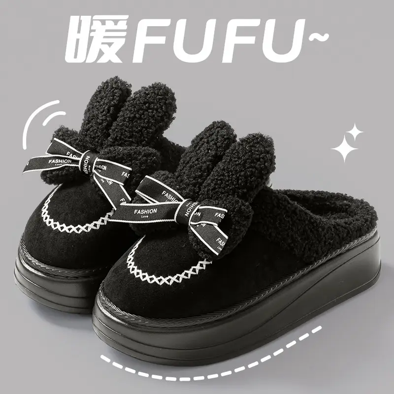 Postpartum Cotton Slippers for Women 2026 Autumn and Winter New Style Indoor Home Thickened Warm Outdoor Thick-Soled Cotton Shoes for Women — feature 10