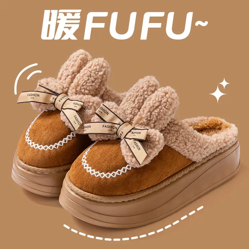 Postpartum Cotton Slippers for Women 2026 Autumn and Winter New Style Indoor Home Thickened Warm Outdoor Thick-Soled Cotton Shoes for Women — feature 11