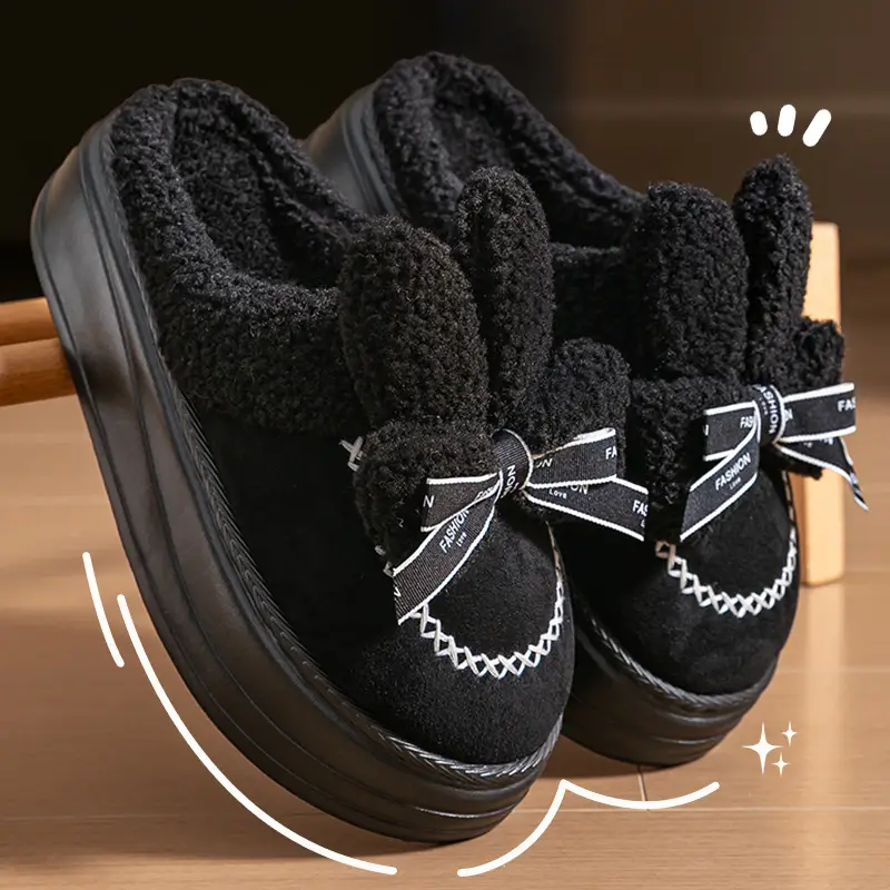 Postpartum Cotton Slippers for Women 2026 Autumn and Winter New Style Indoor Home Thickened Warm Outdoor Thick-Soled Cotton Shoes for Women — feature 4