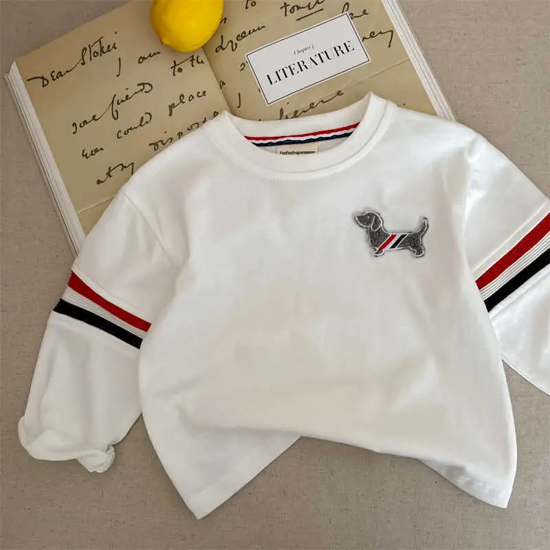Sweet Little Chef Boys T-Shirt White Cartoon Embroidered - Image 7