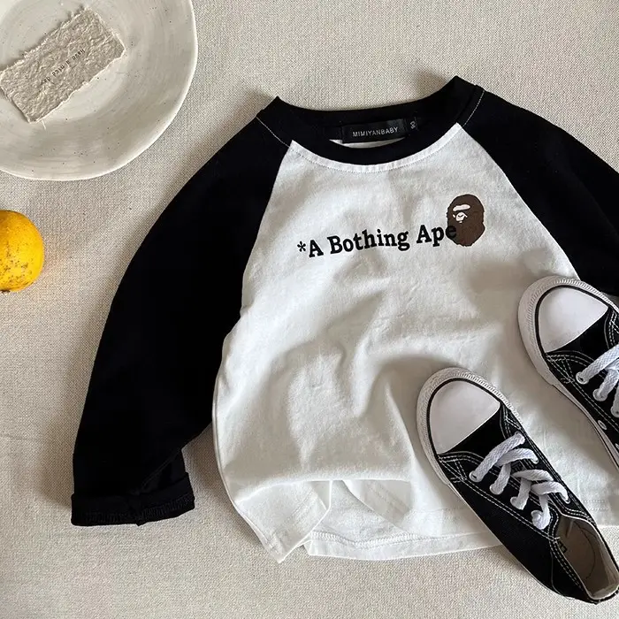 Sweet Little Chef Boys T-Shirt White Cartoon Embroidered - Image 8