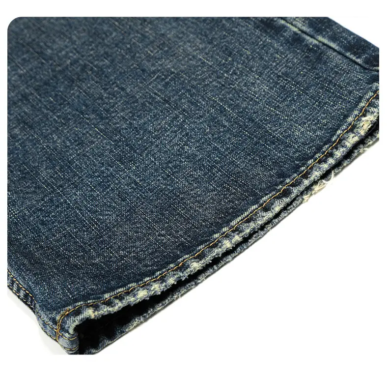 11Kn American Retro Dark Blue Jeans for Men Women Wide Leg Casual Pants — feature 19