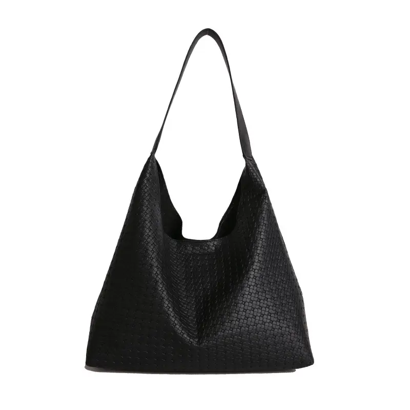 Women Retro Woven Tote Bag Brown 2025