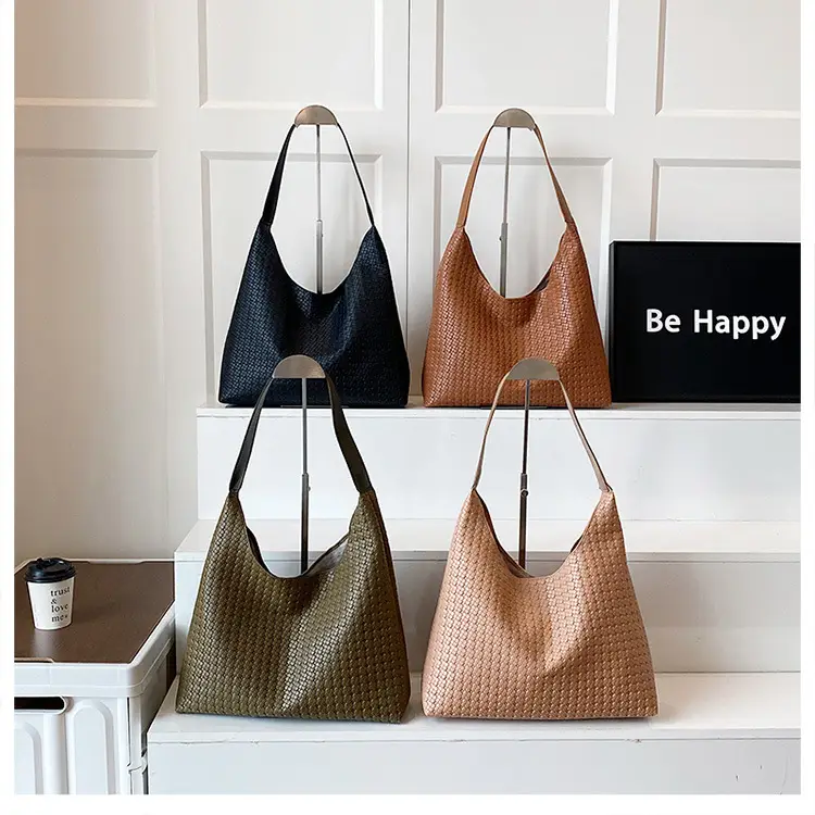 Women Retro Woven Tote Bag Brown 2025 — feature 24